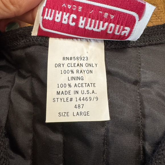 VTG Marc Anthony Quilted Jacket Pastel Colorful Open Front Womens L Made in USA - Picture 3 of 6